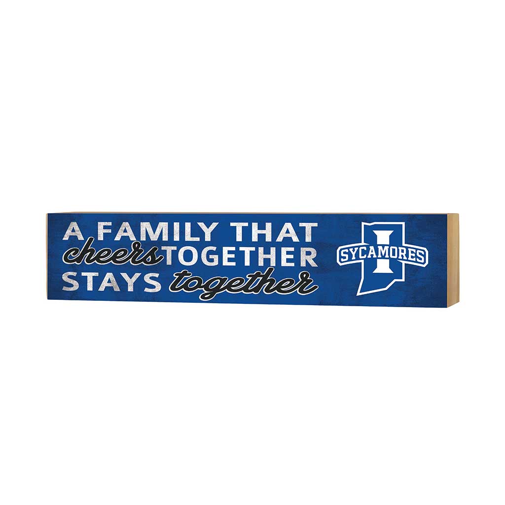 3x13 Block Team Logo Family That Cheers Indiana State Sycamores