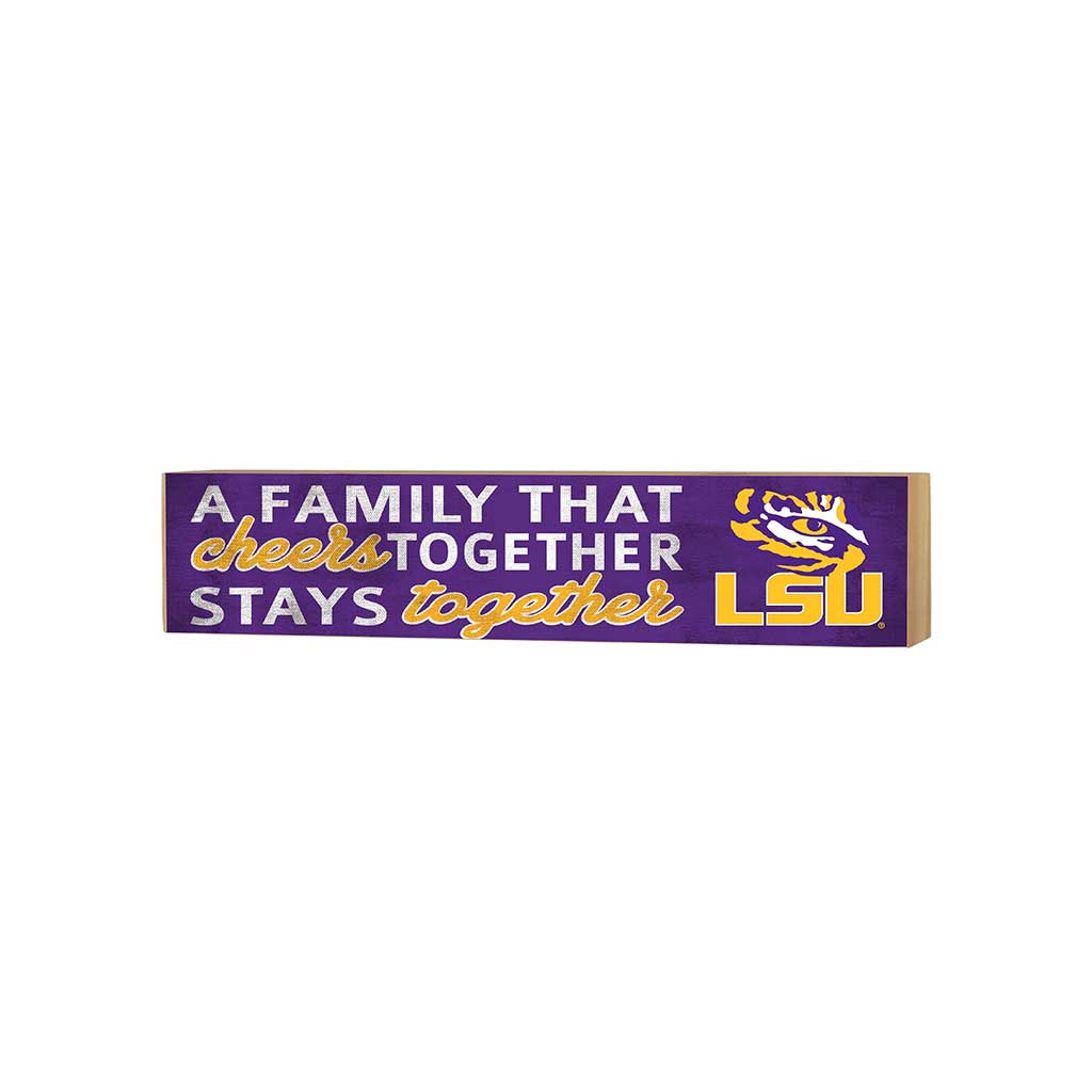 3x13 Block Team Logo Family That Cheers LSU Fighting Tigers