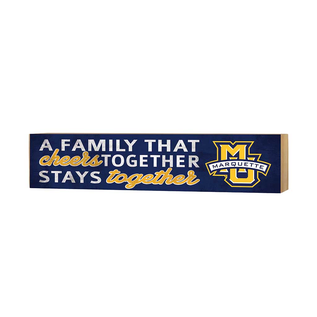 3x13 Block Team Logo Family That Cheers Marquette Golden Eagles