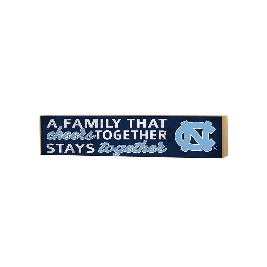 3x13 Block Team Logo Family That Cheers North Carolina Chapel Hill Tar Heels