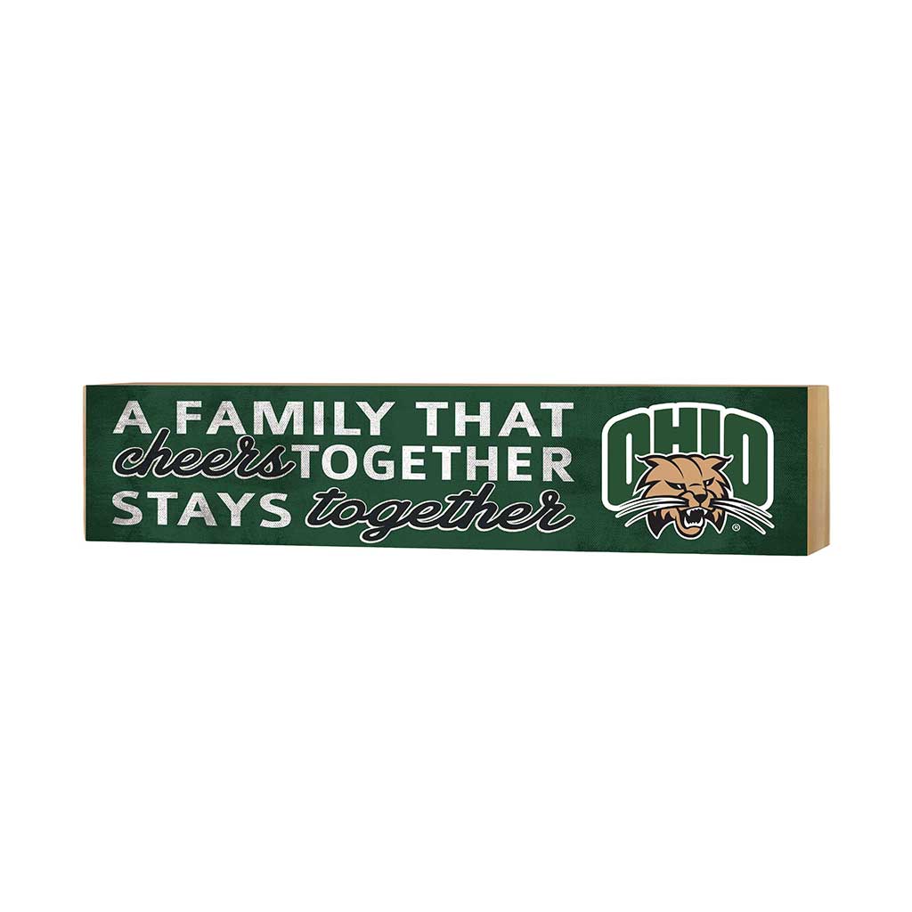3x13 Block Team Logo Family That Cheers Ohio Univ Bobcats