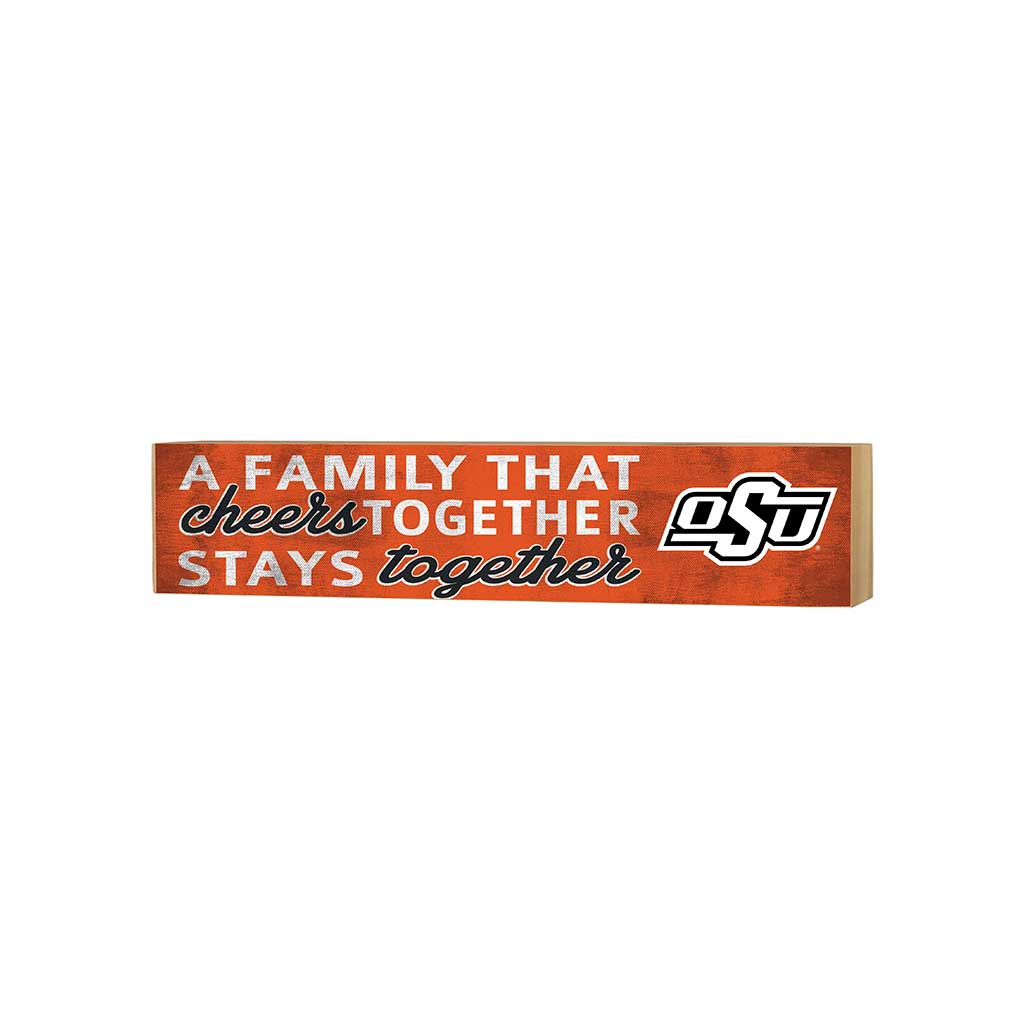 3x13 Block Team Logo Family That Cheers Oklahoma State Cowboys
