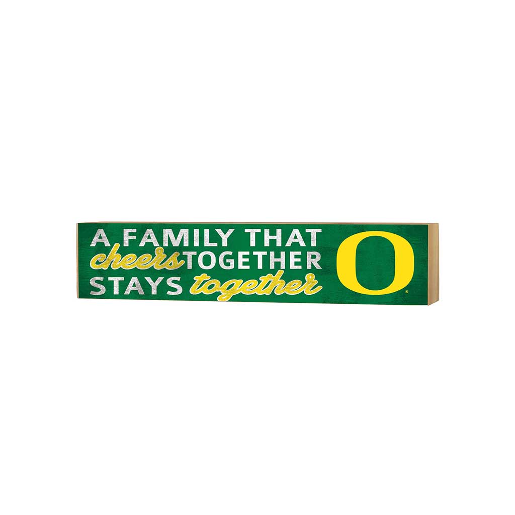 3x13 Block Team Logo Family That Cheers Oregon Ducks