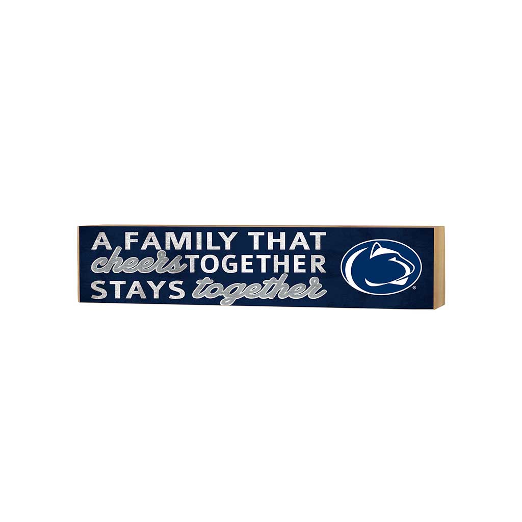 3x13 Block Team Logo Family That Cheers Penn State Nittany Lions
