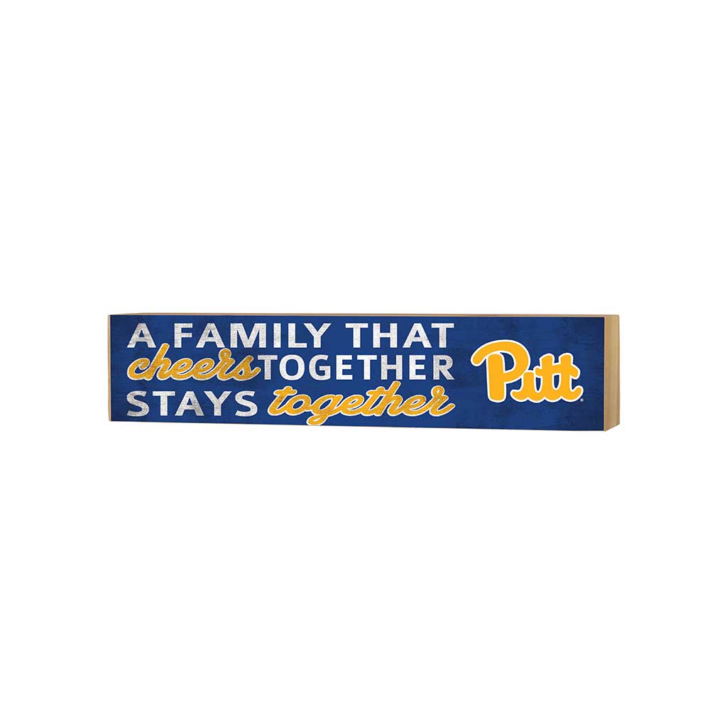 3x13 Block Team Logo Family That Cheers Pittsburgh Panthers