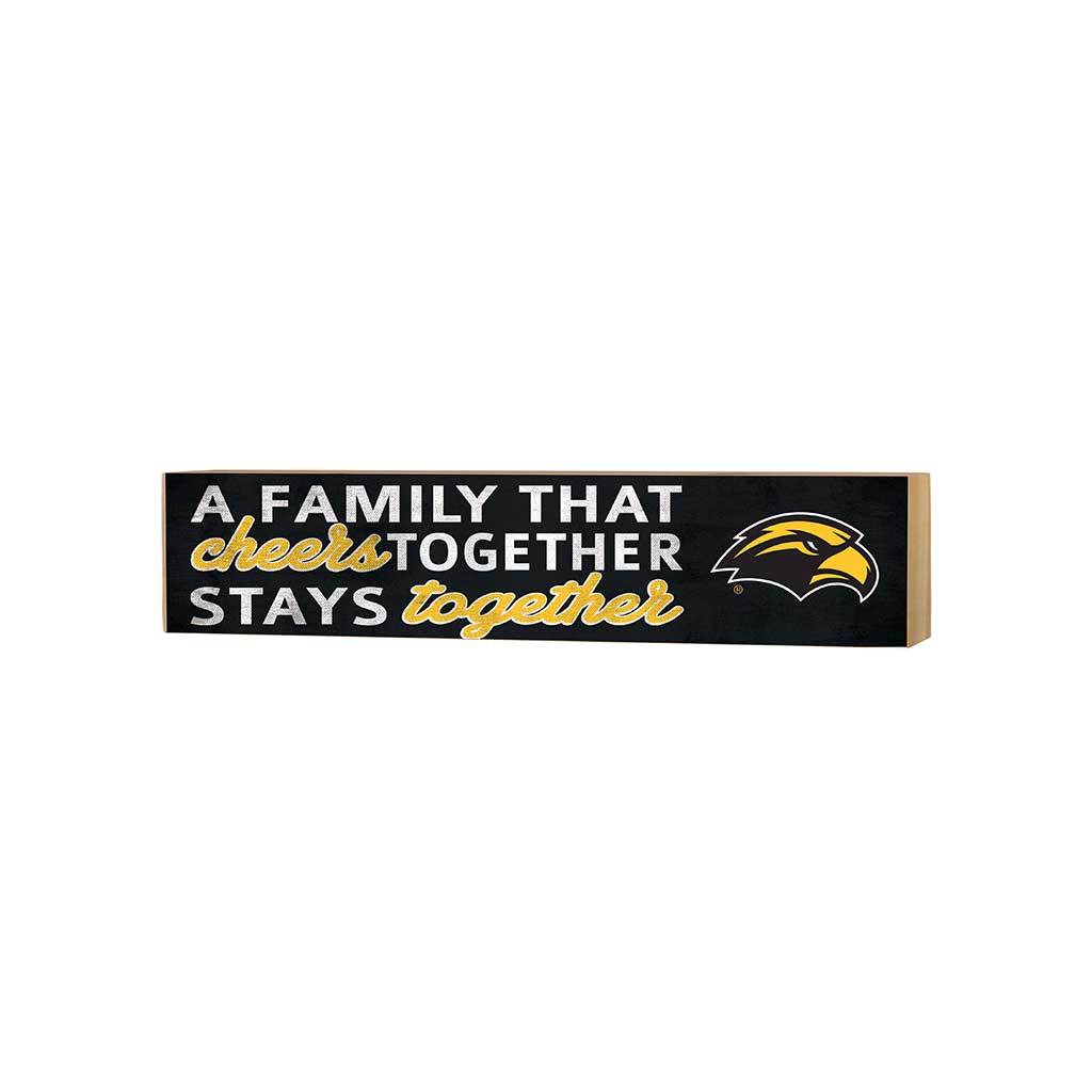 3x13 Block Team Logo Family That Cheers Southern Mississippi Golden Eagles
