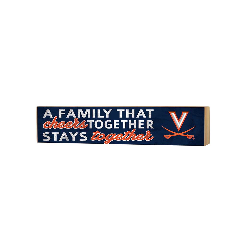 3x13 Block Team Logo Family That Cheers Virginia Cavaliers