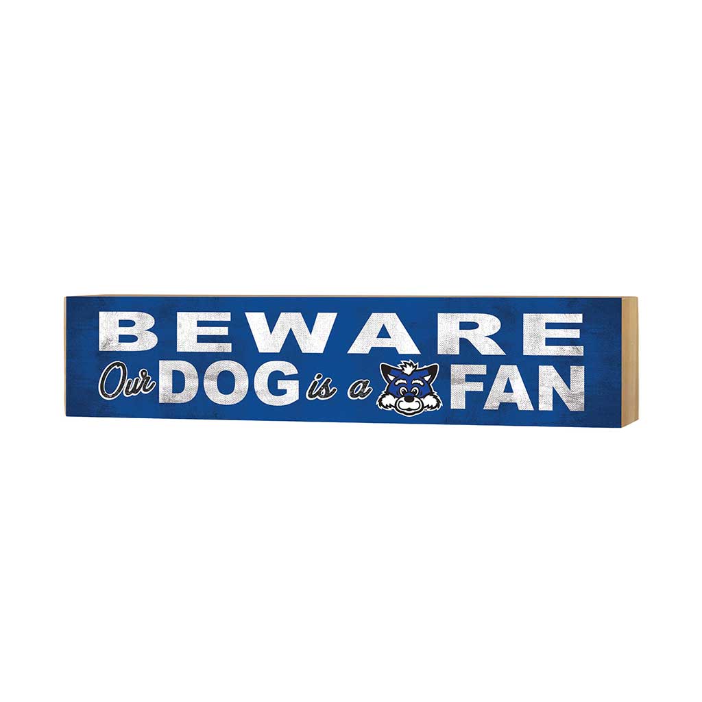 3x13 Block Team Logo BEWARE of Dog Indiana State Sycamores