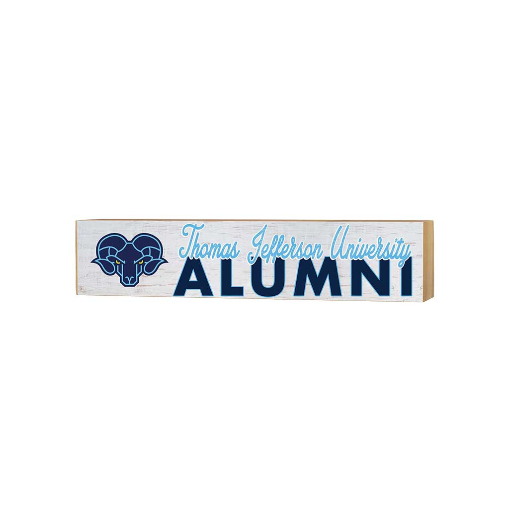 3x13 Block Team Logo Alumni Thomas Jefferson University Rams
