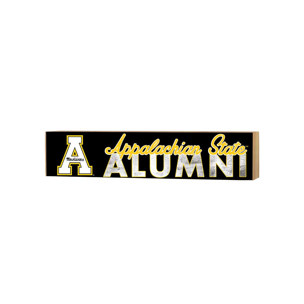 3x13 Block Team Logo Alumni Appalachian State Mountaineers