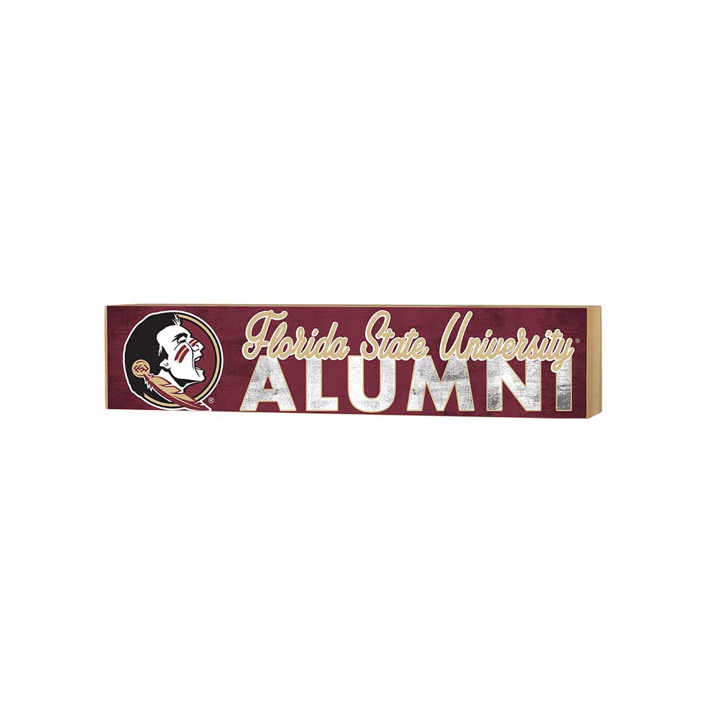 3x13 Block Team Logo Alumni Florida State Seminoles