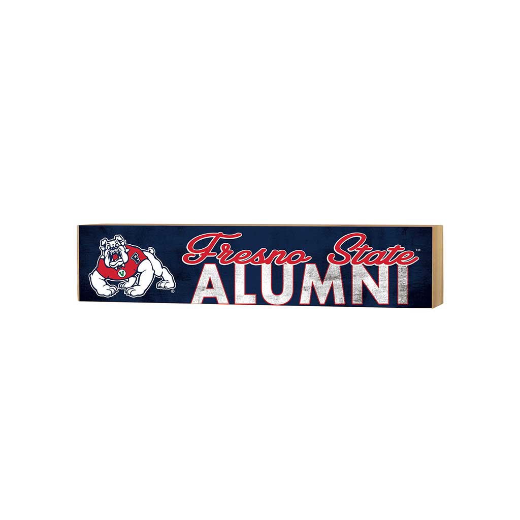 3x13 Block Team Logo Alumni Fresno State Bulldogs