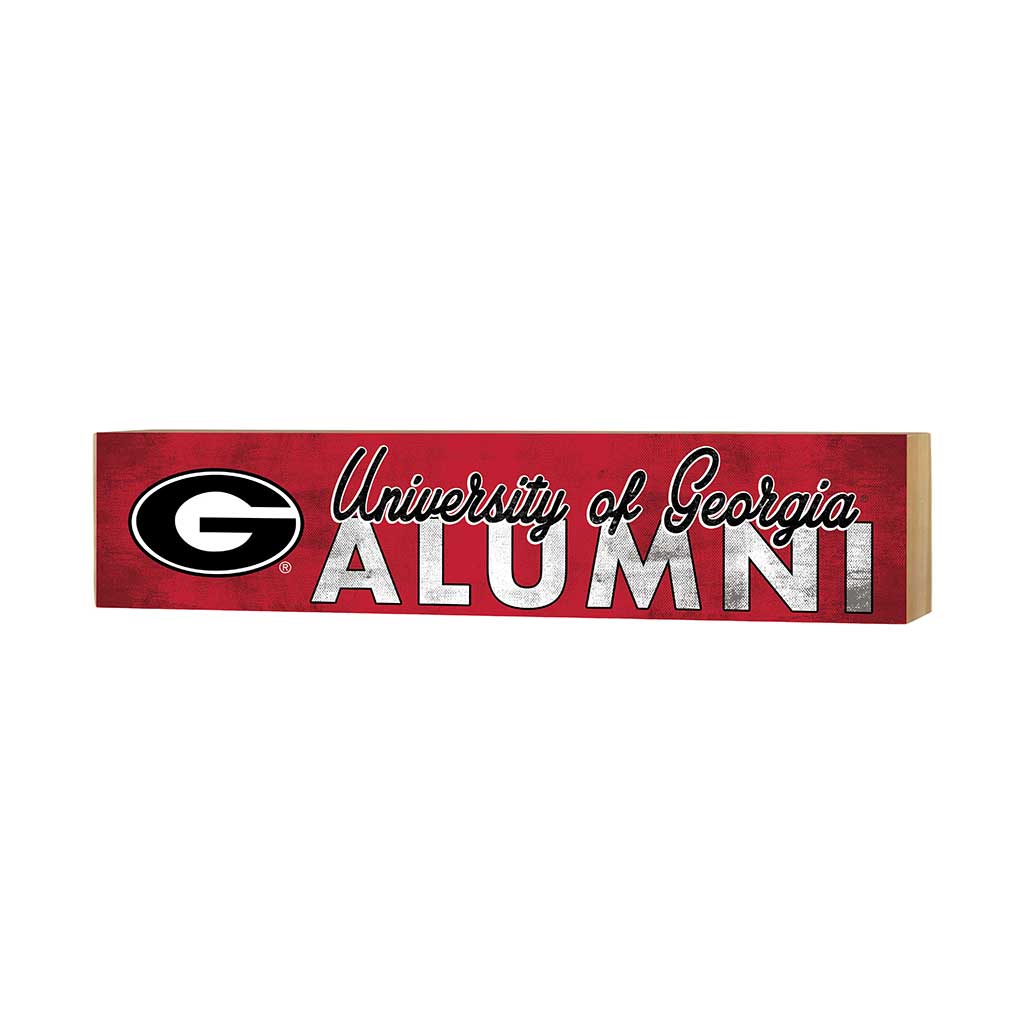 3x13 Block Team Logo Alumni Georgia Bulldogs