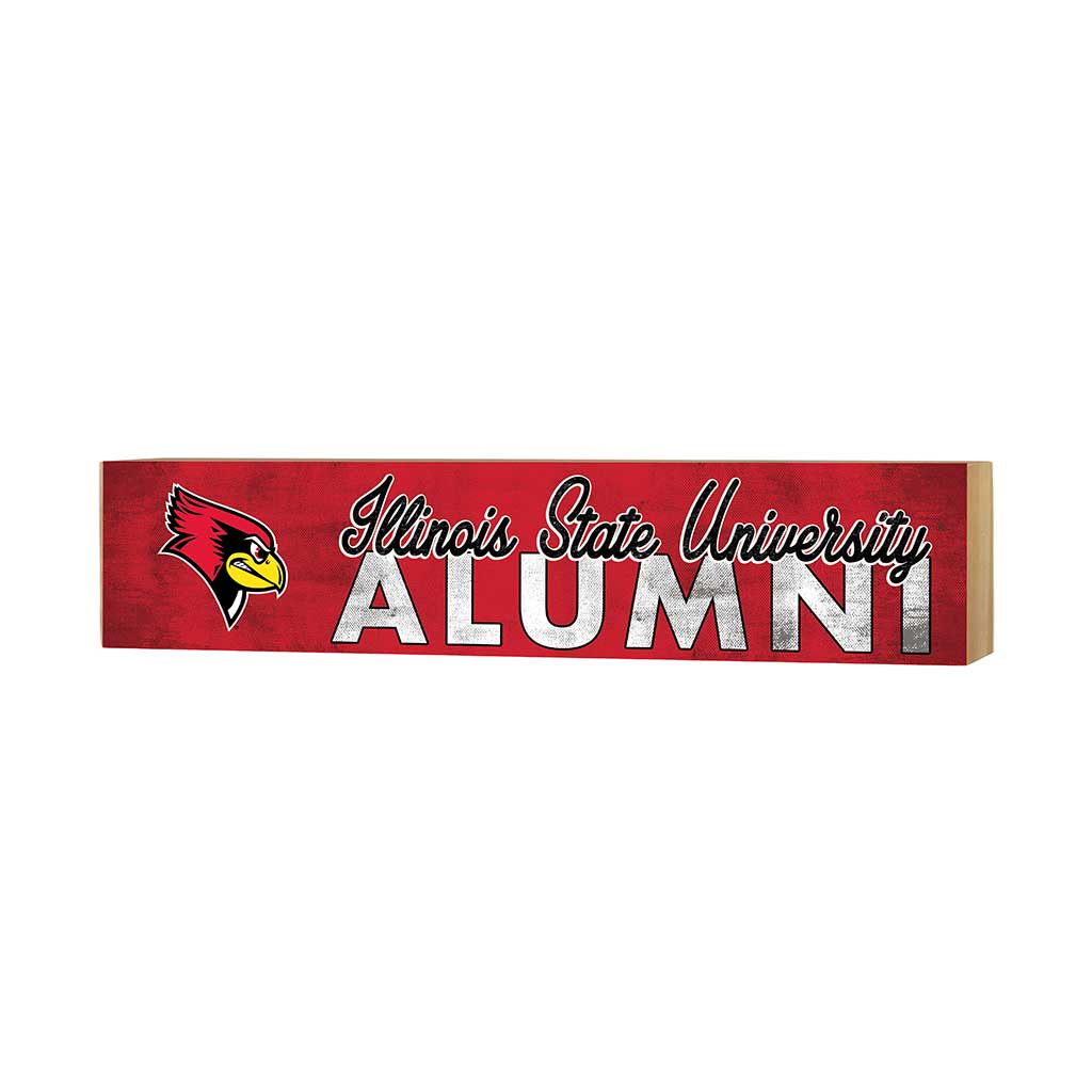 3x13 Block Team Logo Alumni Illinois State Redbirds