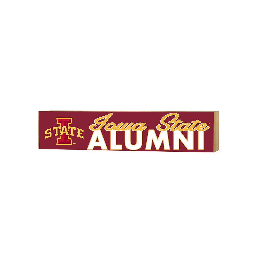 3x13 Block Team Logo Alumni Iowa State Cyclones