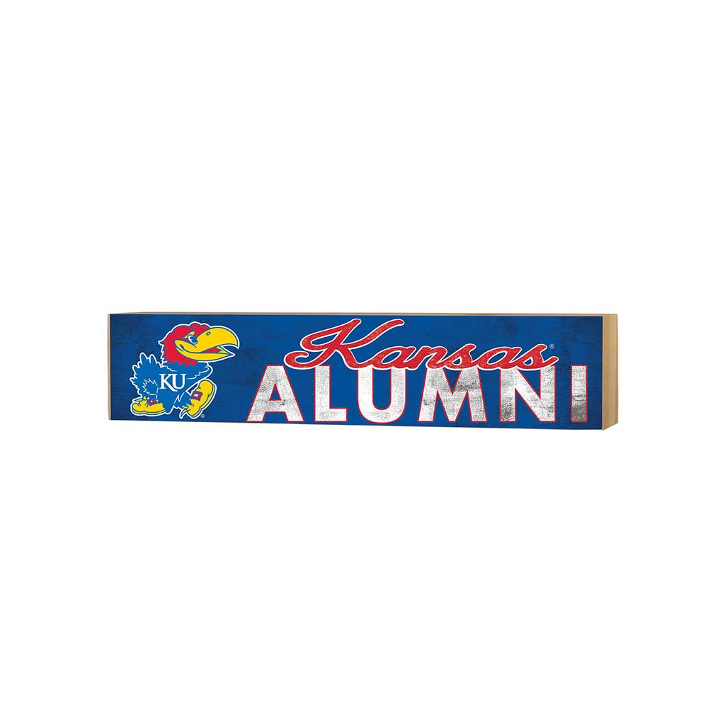 3x13 Block Team Logo Alumni Kansas Jayhawks