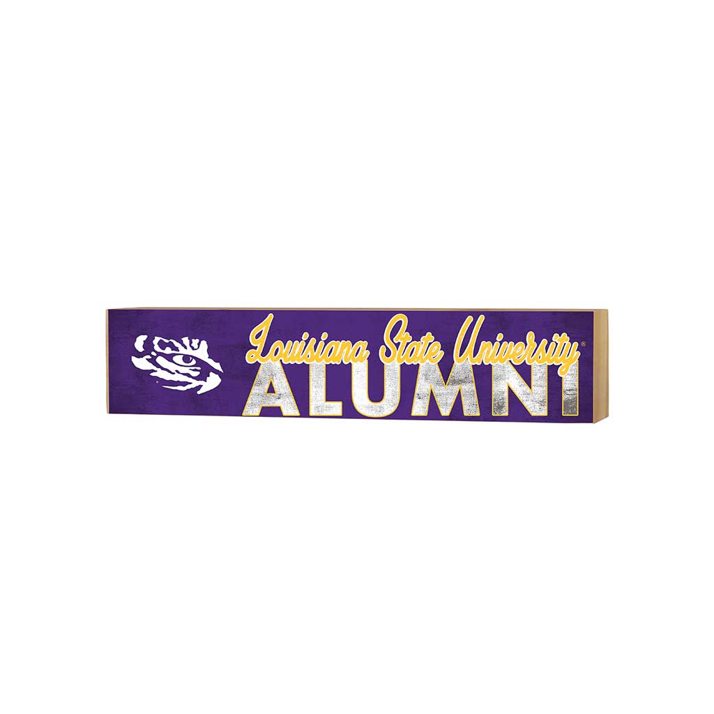 3x13 Block Team Logo Alumni LSU Fighting Tigers