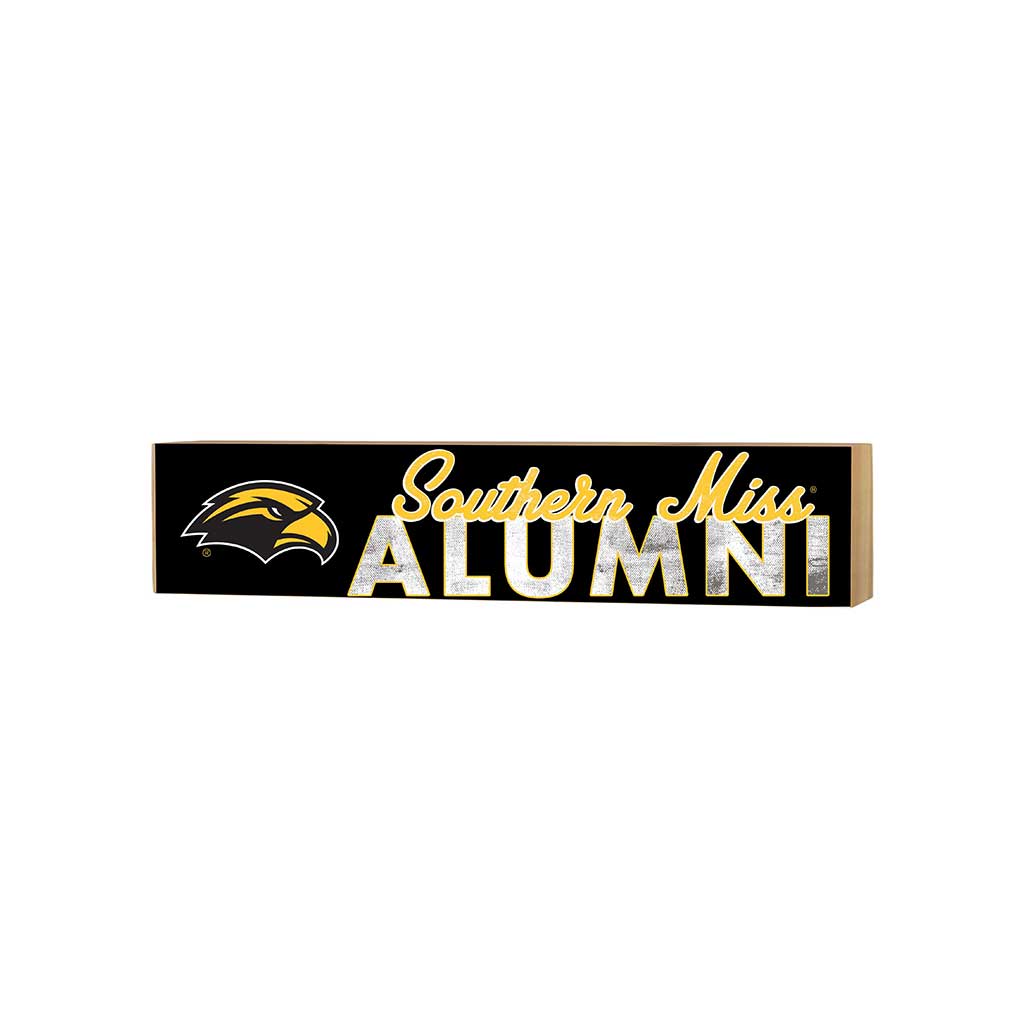 3x13 Block Team Logo Alumni Southern Mississippi Golden Eagles