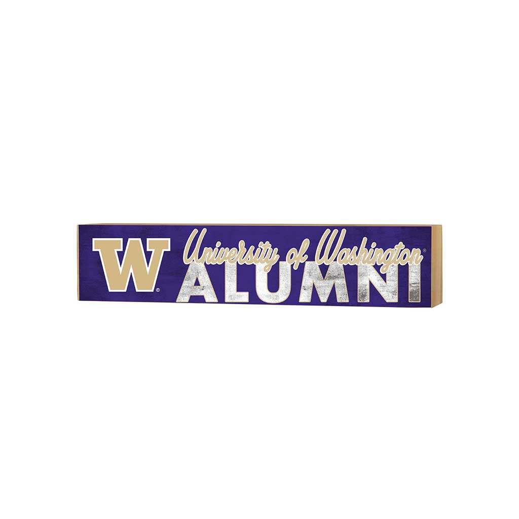 3x13 Block Team Logo Alumni Washington Huskies
