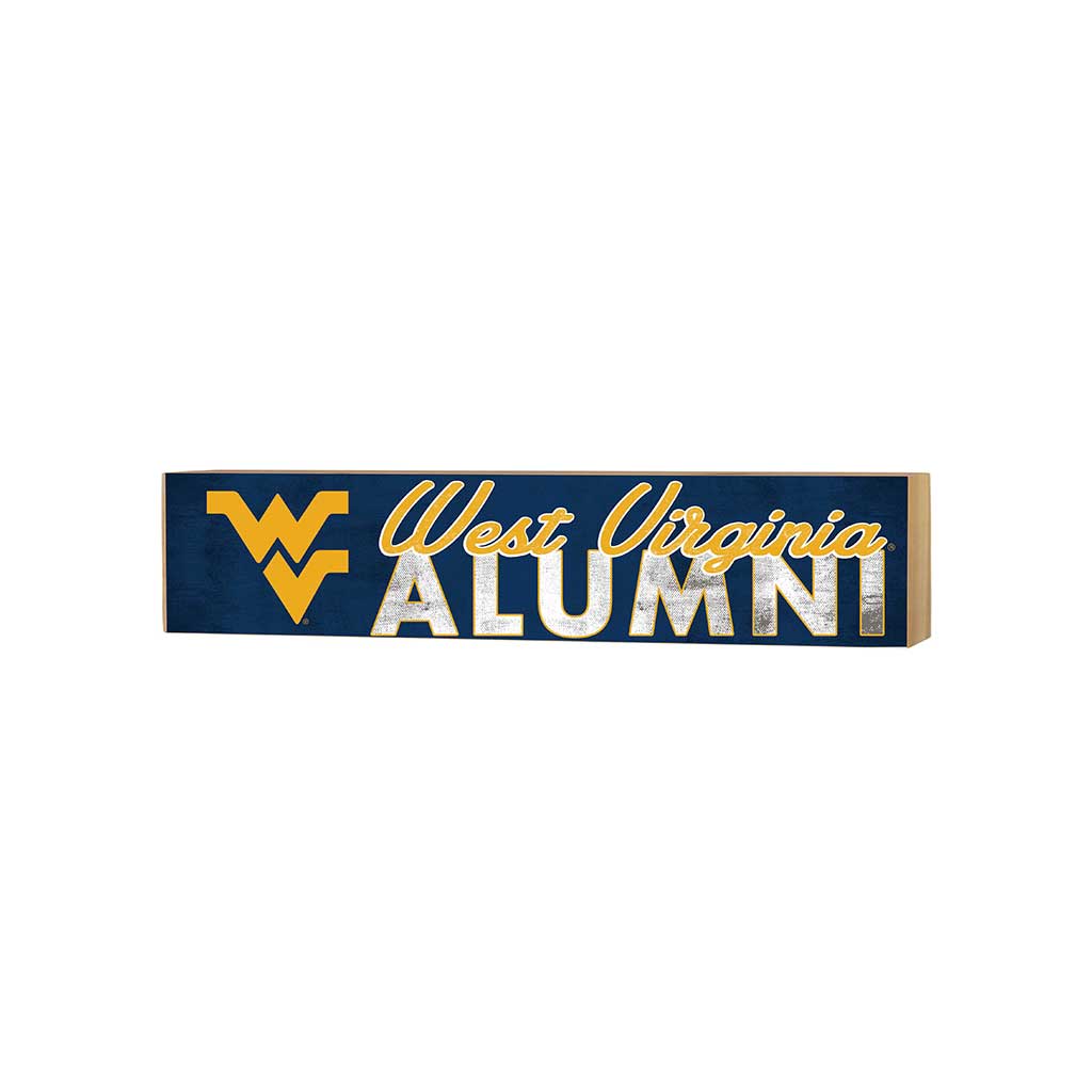 3x13 Block Team Logo Alumni West Virginia Mountaineers