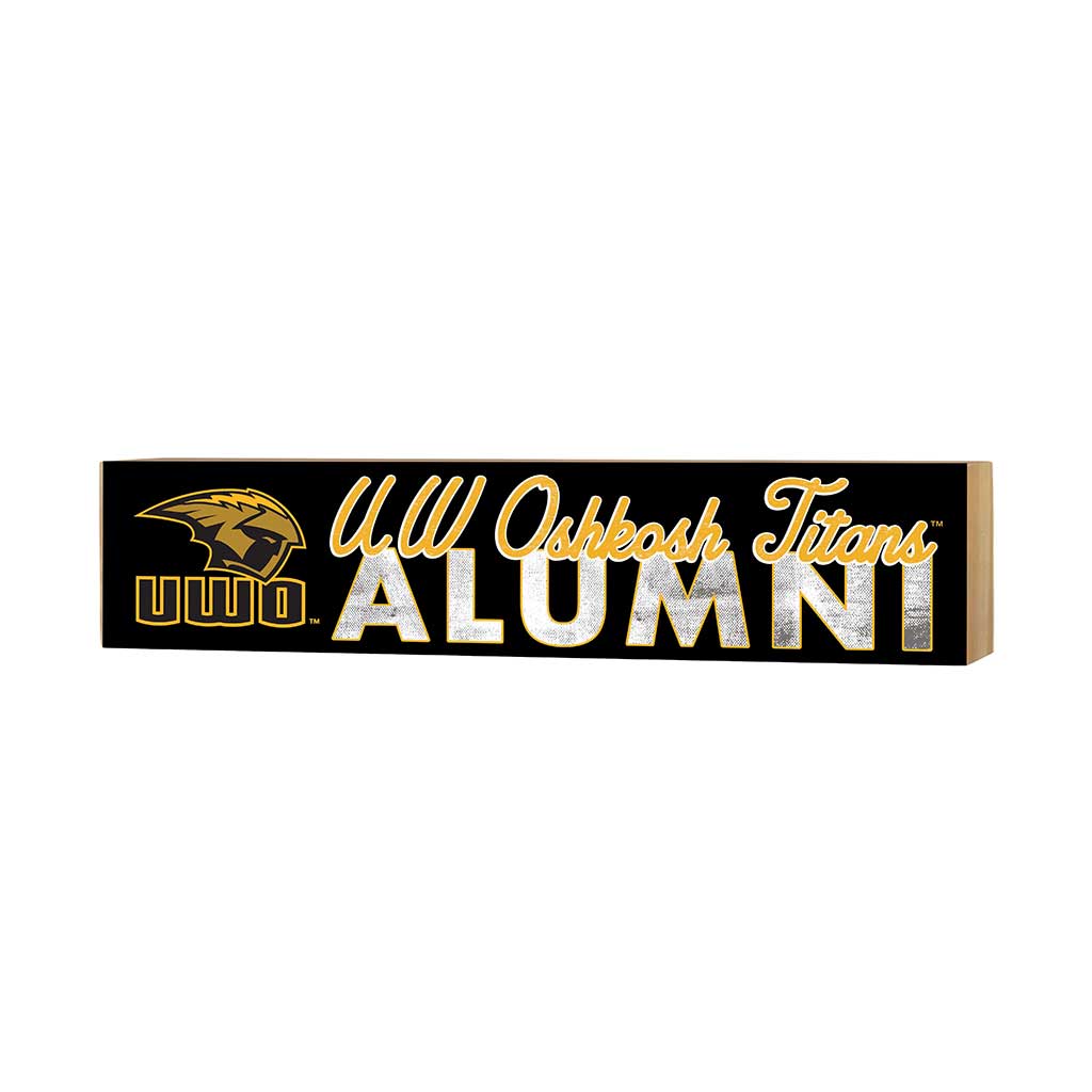 3x13 Block Team Logo Alumni University of Wisconsin-Oshkosh