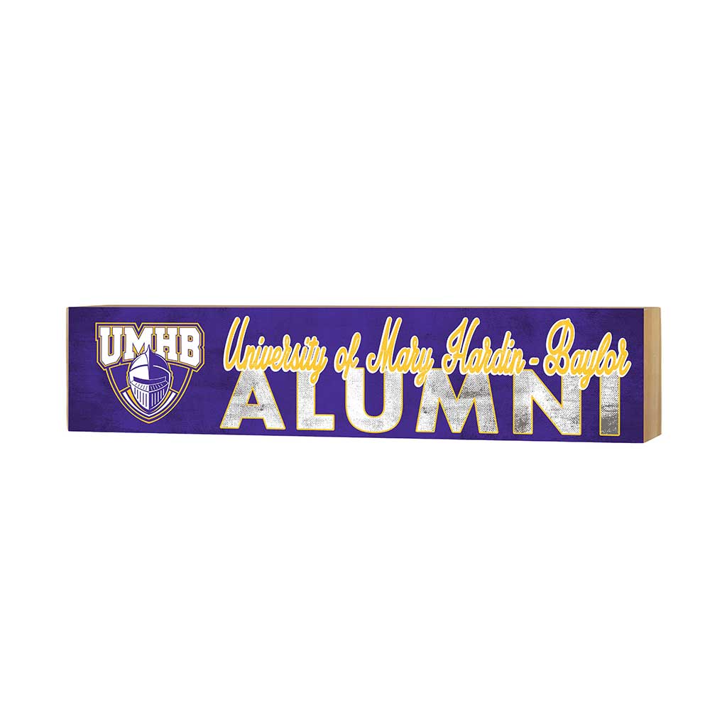 3x13 Block Team Logo Alumni University Mary Hardin Baylor Crusaders