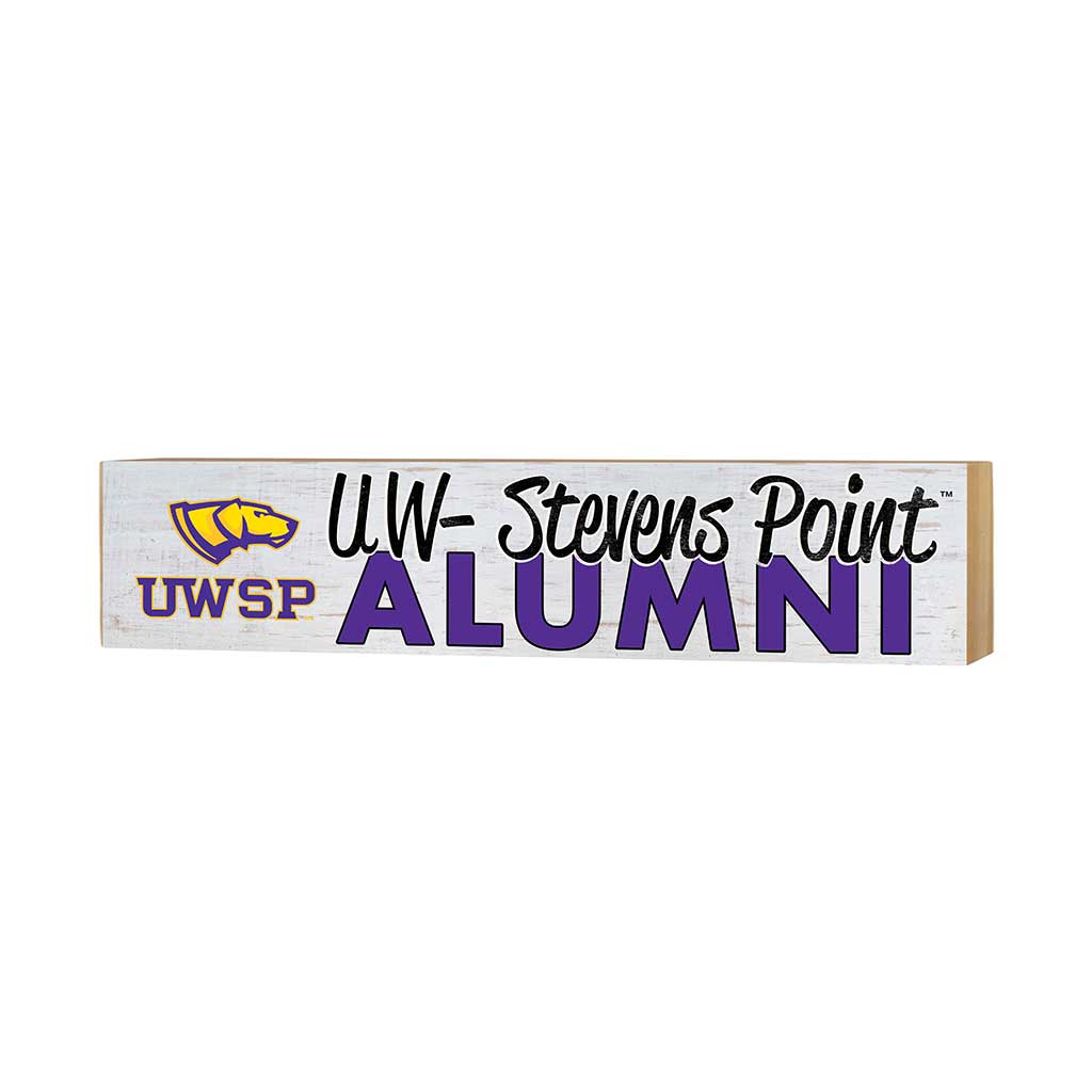 3x13 Block Team Logo Alumni University of Wisconsin Steven's Point Pointers