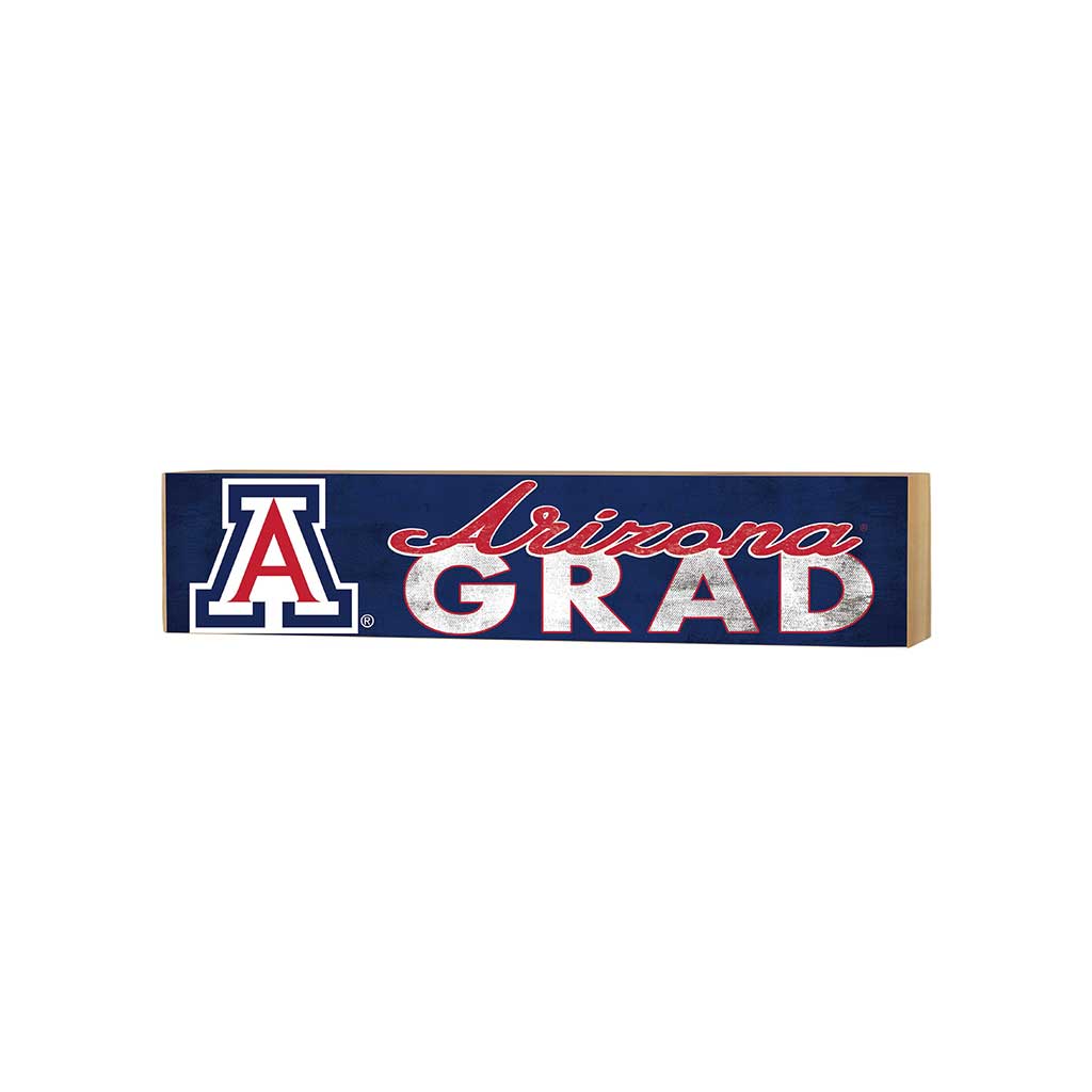 3x13 Block Team Logo Grad Arizona Wildcats