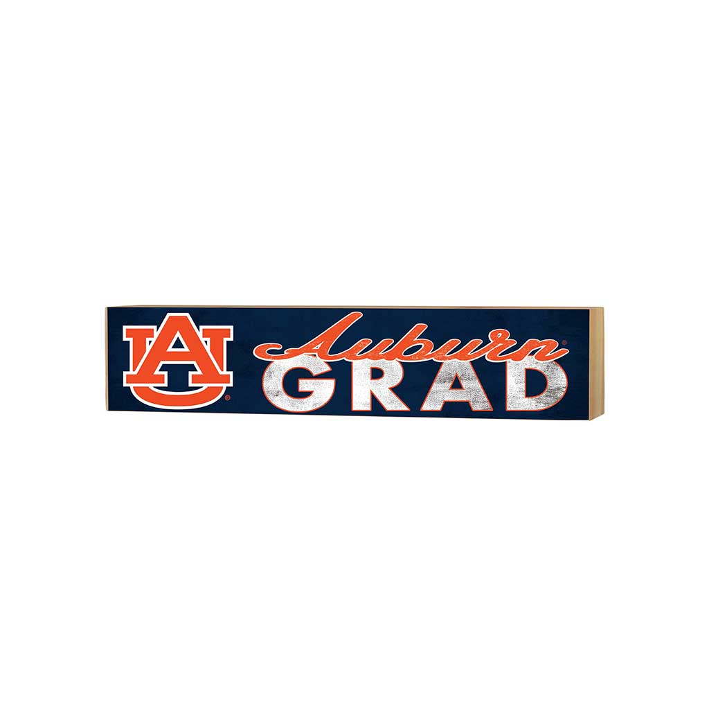 3x13 Block Team Logo Grad Auburn Tigers