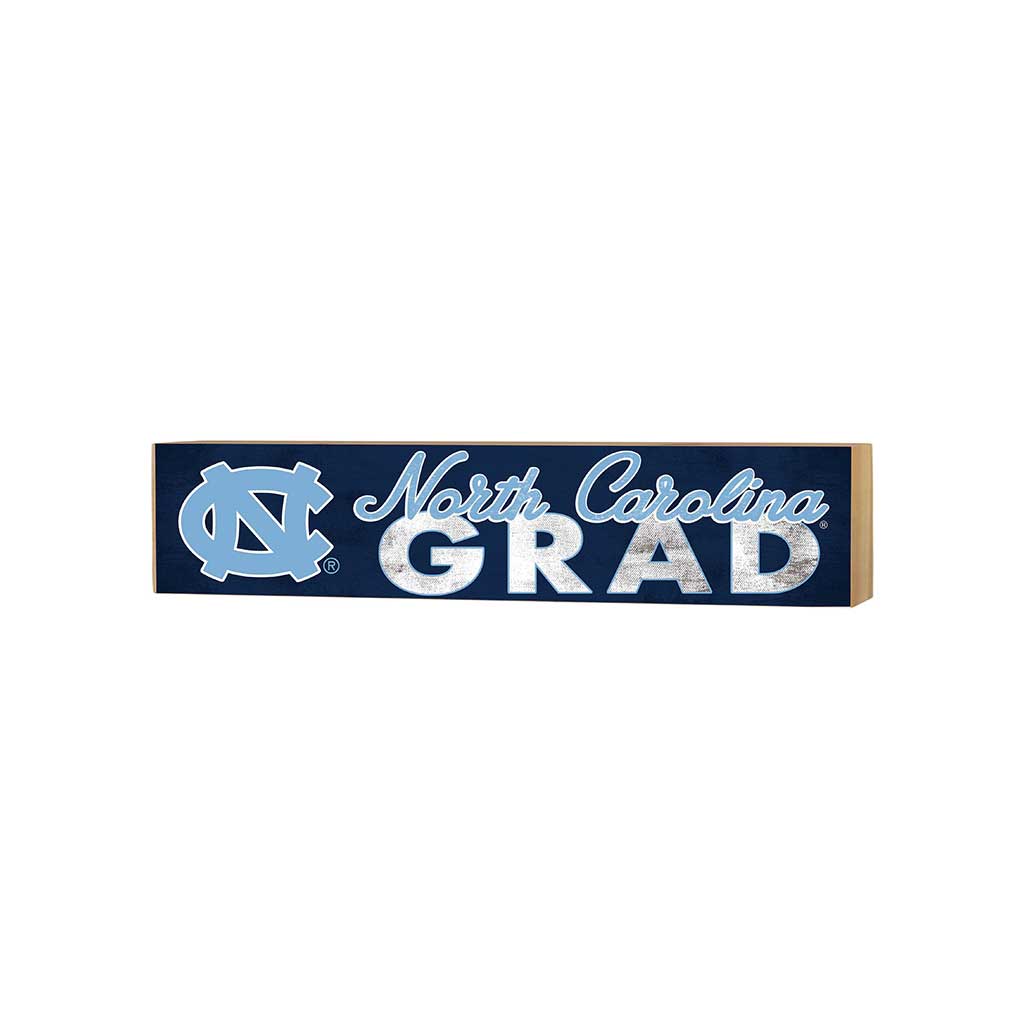 3x13 Block Team Logo Grad North Carolina Chapel Hill Tar Heels