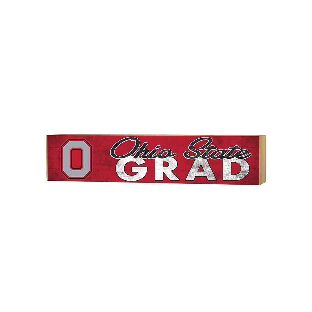 3x13 Block Team Logo Grad Ohio State Buckeyes