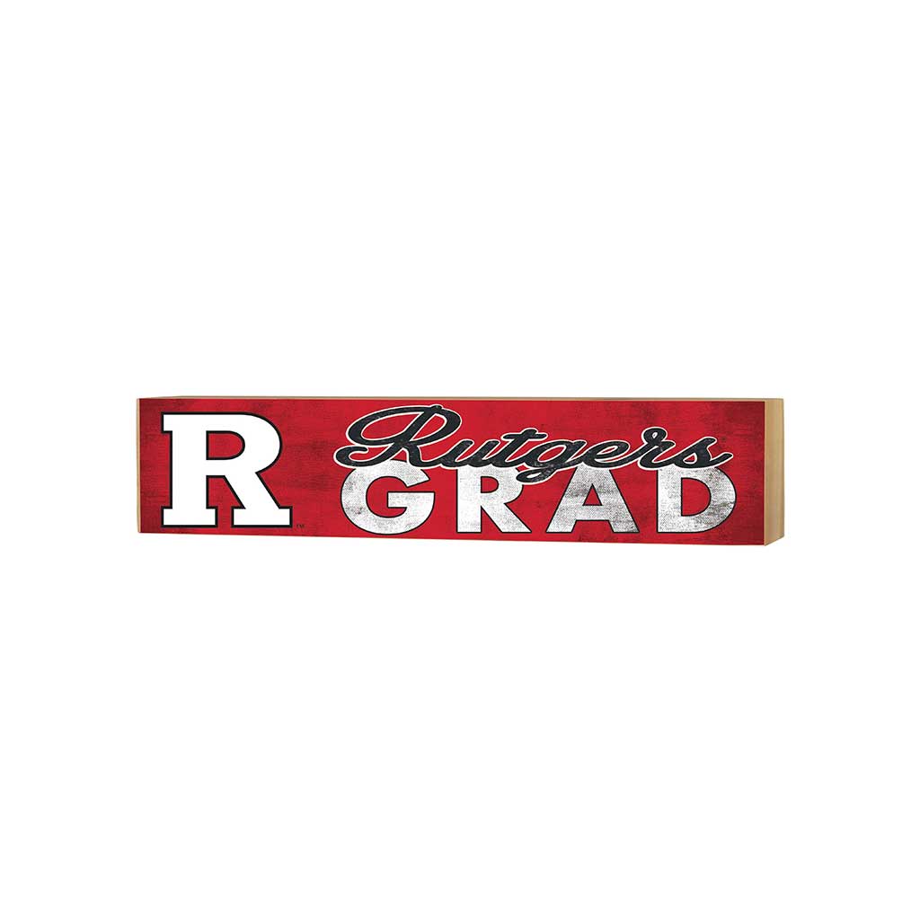 3x13 Block Team Logo Grad Rutgers Scarlet Knights