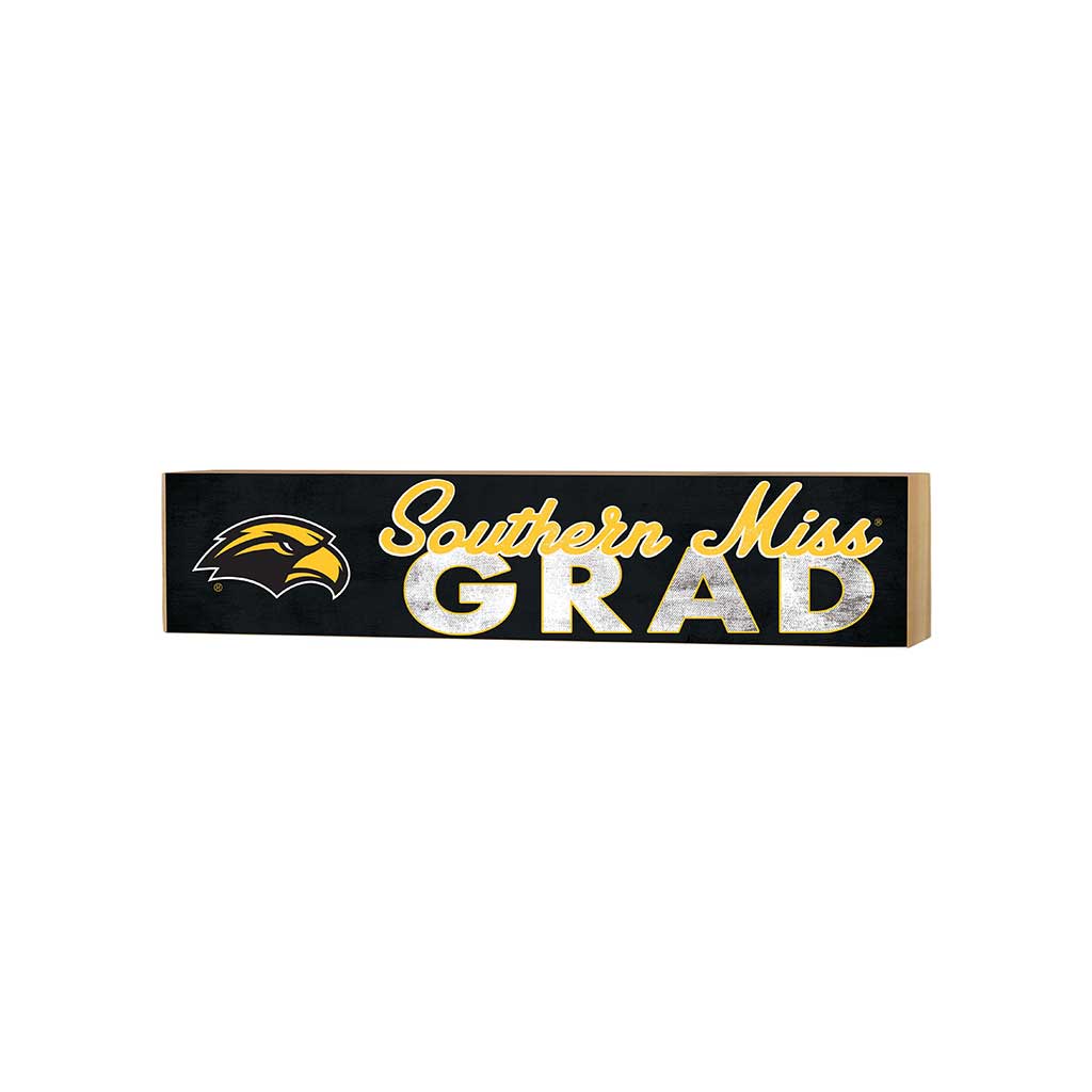 3x13 Block Team Logo Grad Southern Mississippi Golden Eagles