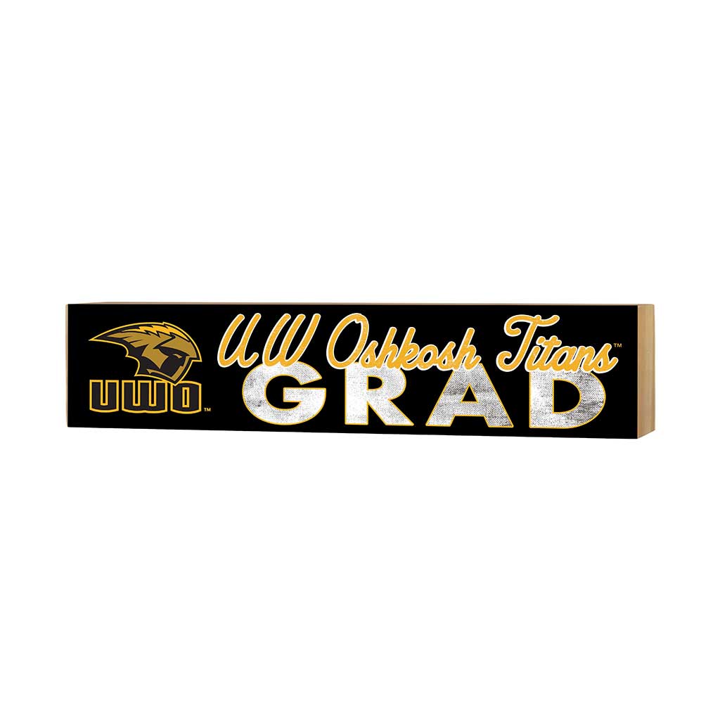3x13 Block Team Logo Grad University of Wisconsin-Oshkosh
