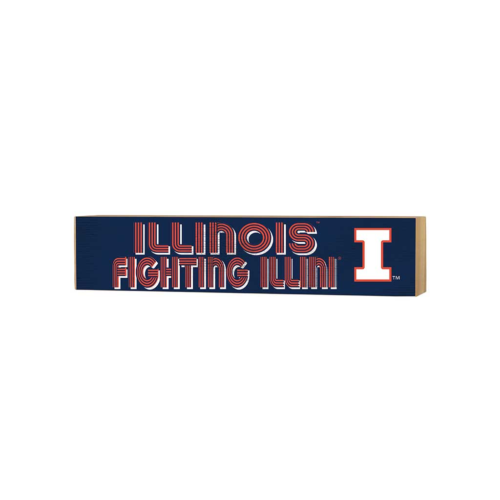 3x13 Block Good Vibes Team Illinois Fighting Illini