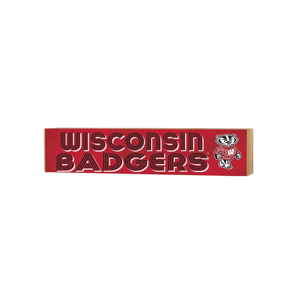 3x13 Block Good Vibes Team Wisconsin Badgers