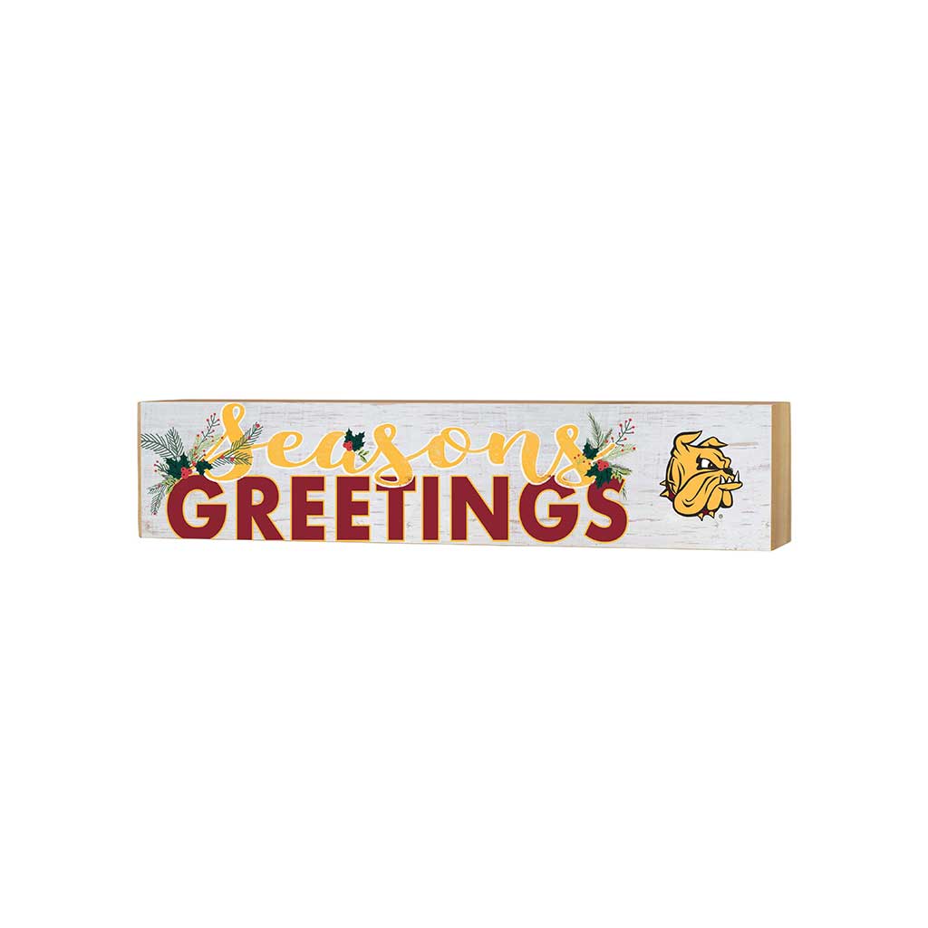 3x13 Block Seasons Greetings University of Minnesota Duluth Bulldogs