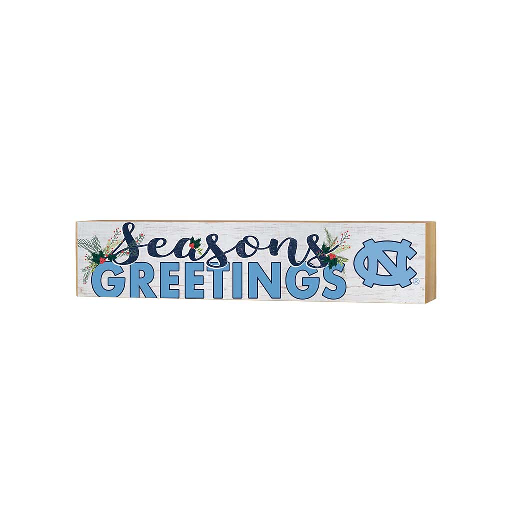 3x13 Block Seasons Greetings North Carolina Chapel Hill Tar Heels