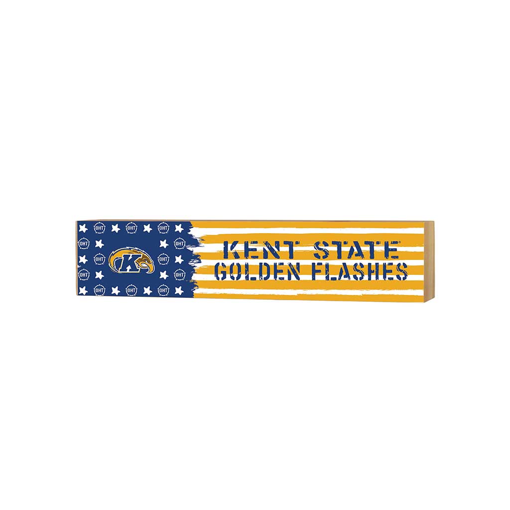 3x13 Block OHT and Team Logo Kent State Golden Flashes