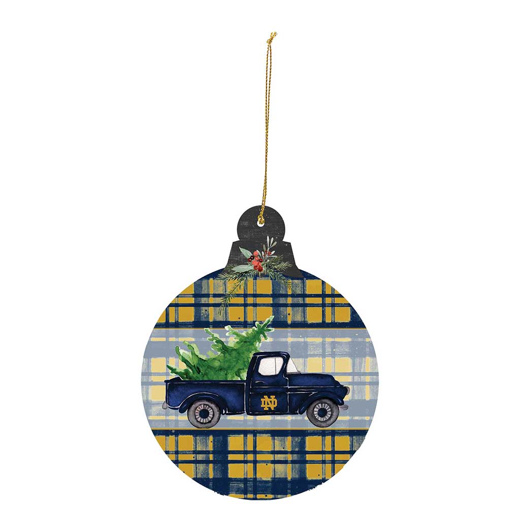 Tree Ornament Christmas Truck Notre Dame Fighting Irish