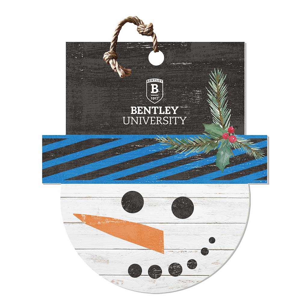 Large Snowman Sign Bentley University Falcons
