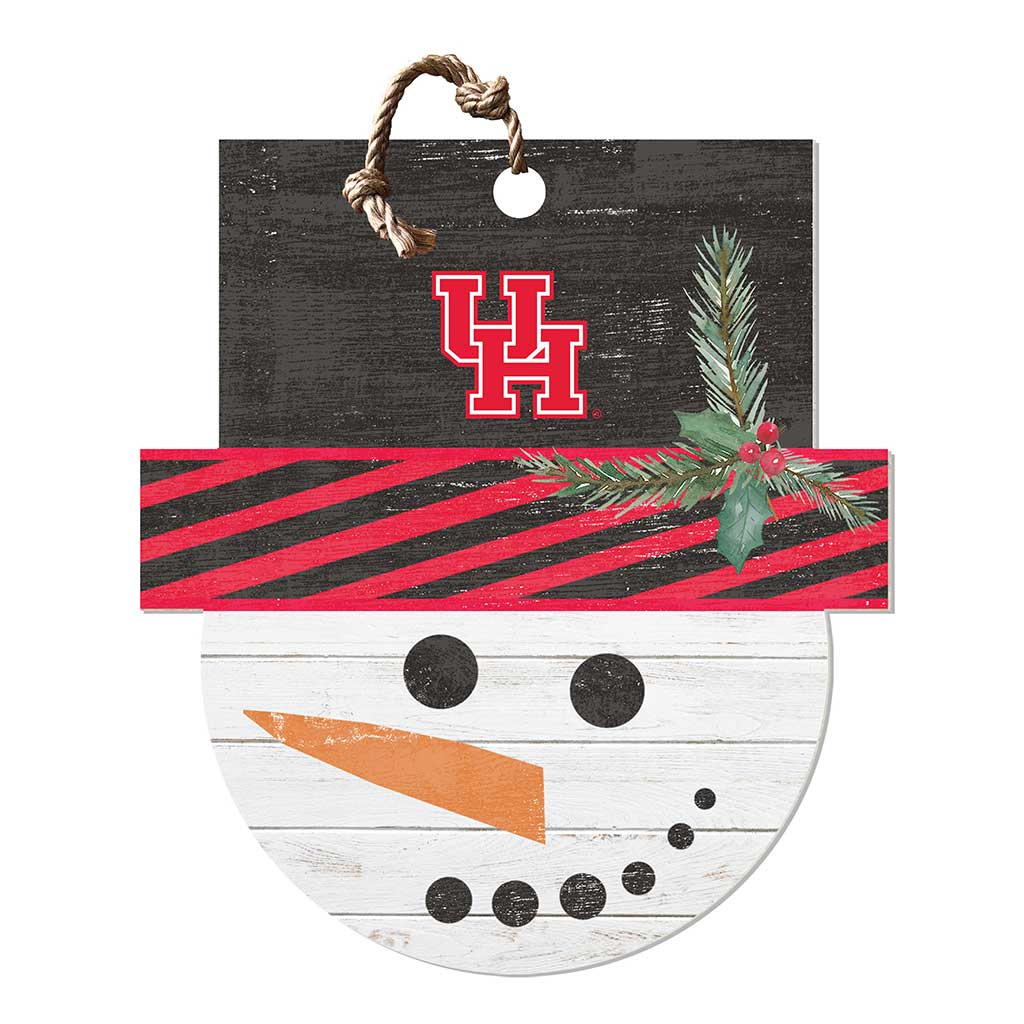 Large Snowman Sign Houston Cougars