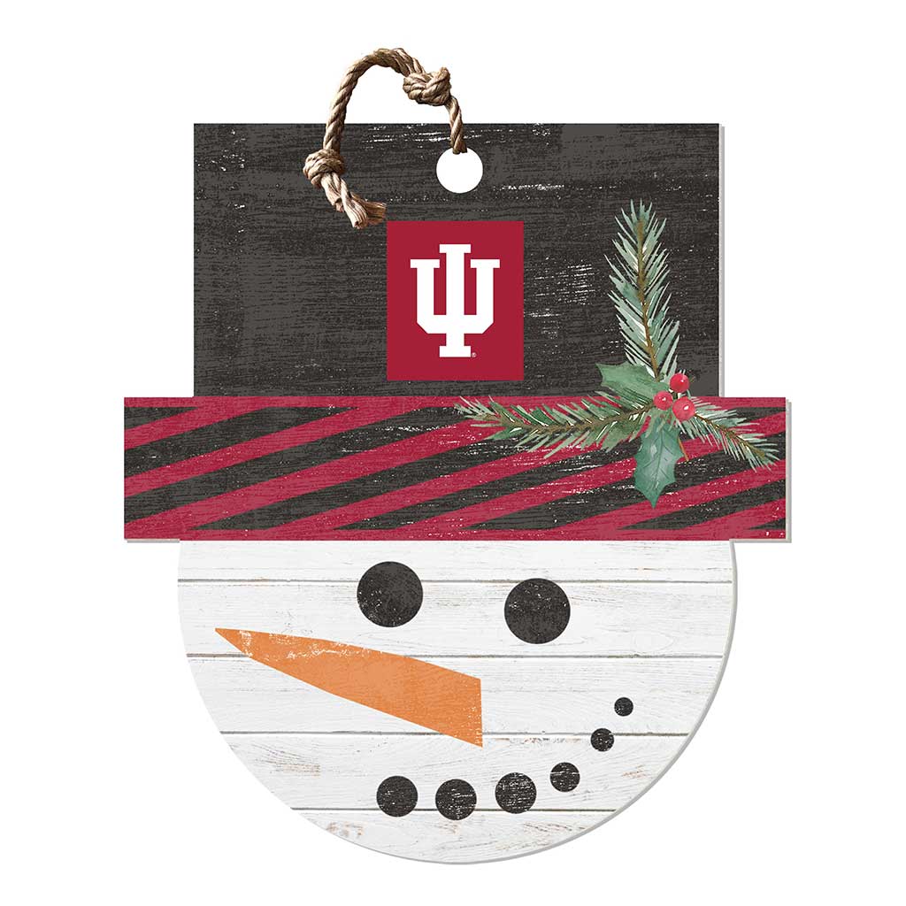 Large Snowman Sign Indiana Hoosiers