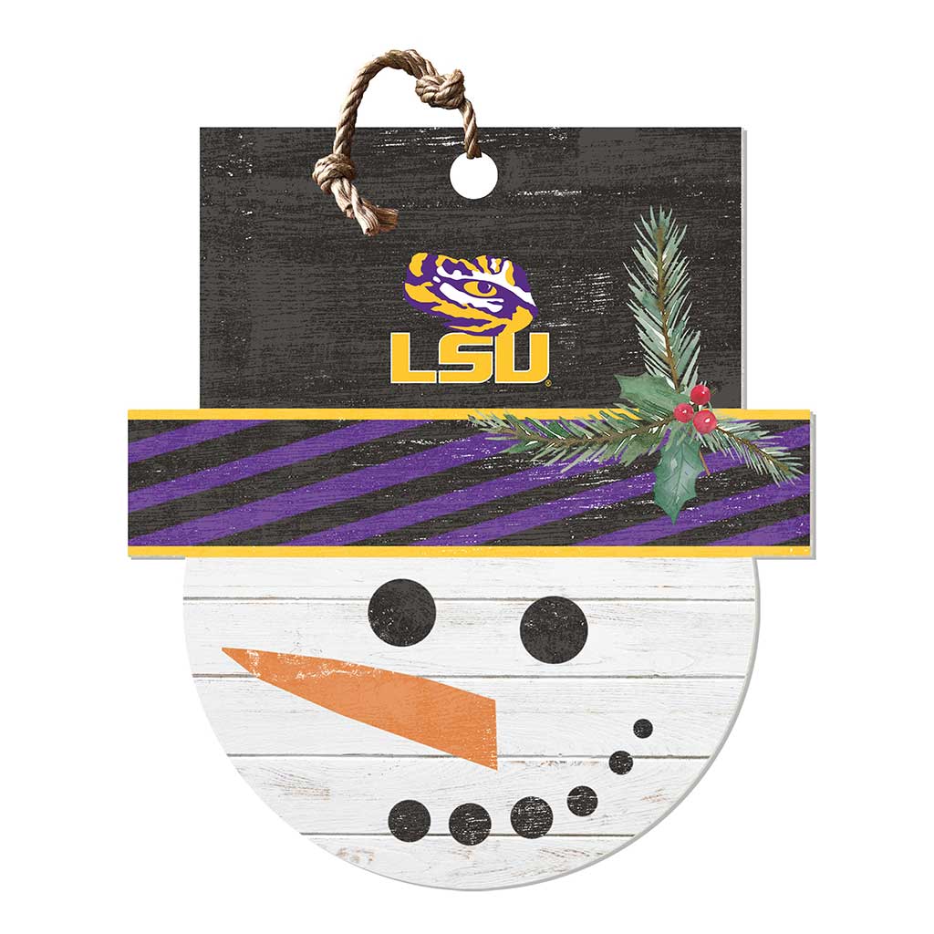 Large Snowman Sign LSU Fighting Tigers