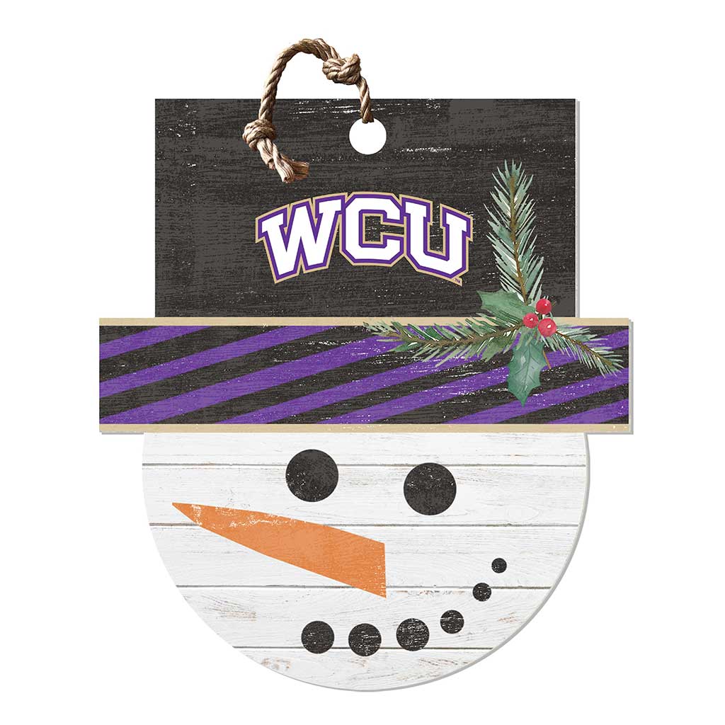 Large Snowman Sign Western Carolina Catamounts- ALT Logo