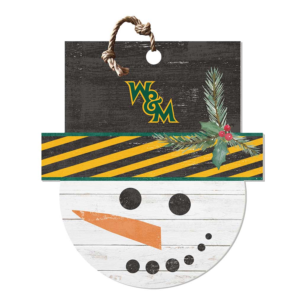 Large Snowman Sign William and Mary Tribe