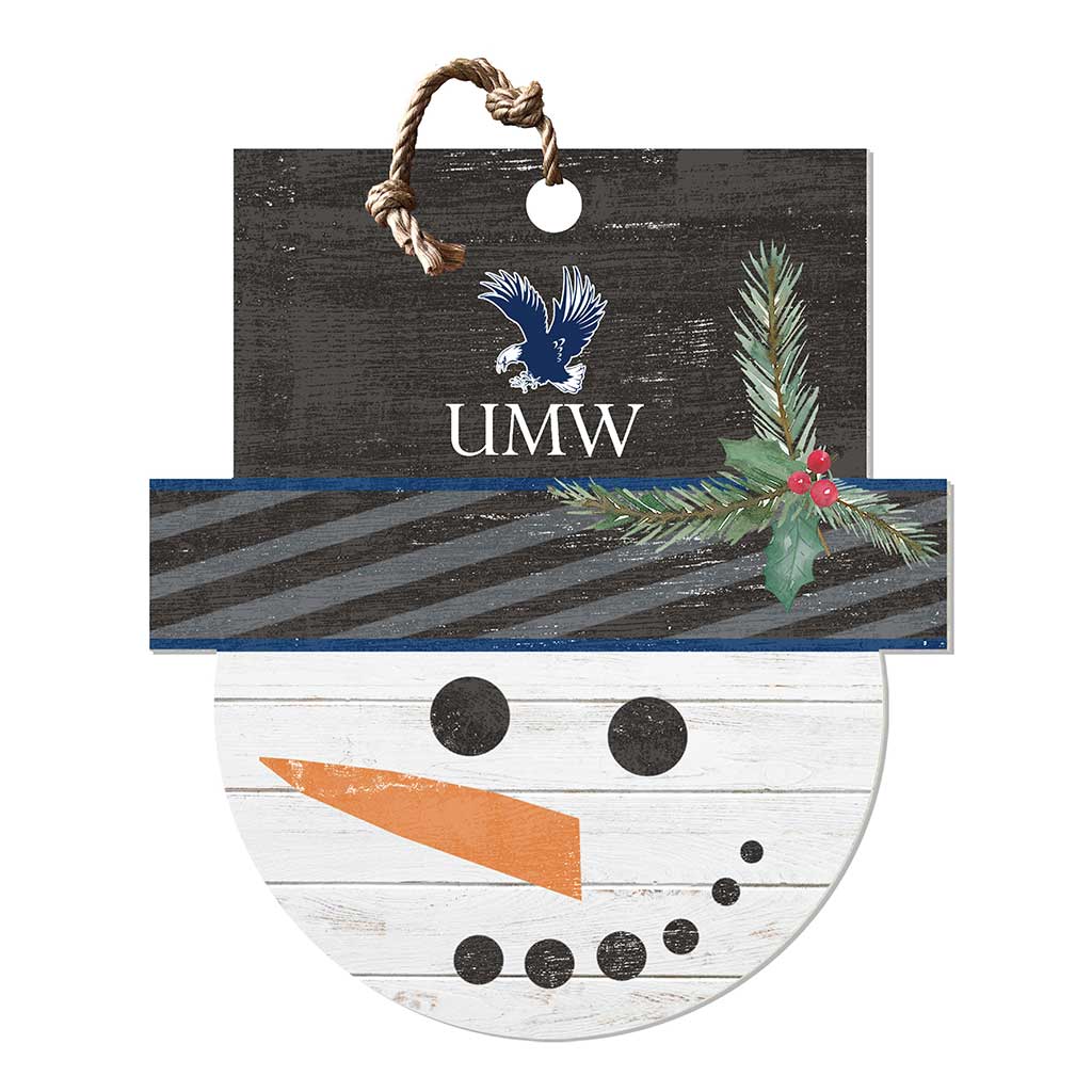 Large Snowman Sign University of Mary Washington Eagles
