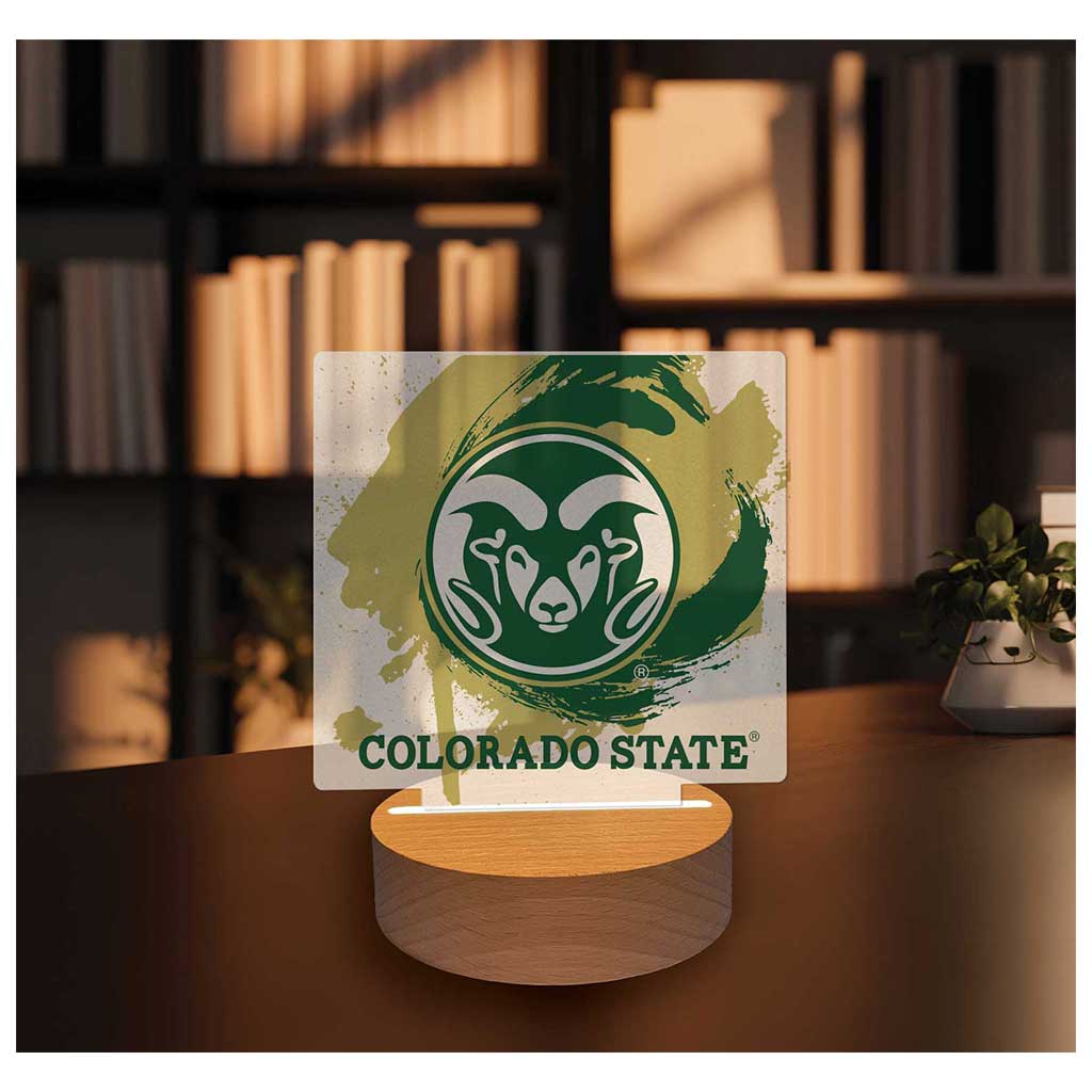 Paint Splash Acrylic Light Up Bundle Colorado State-Ft. Collins Rams