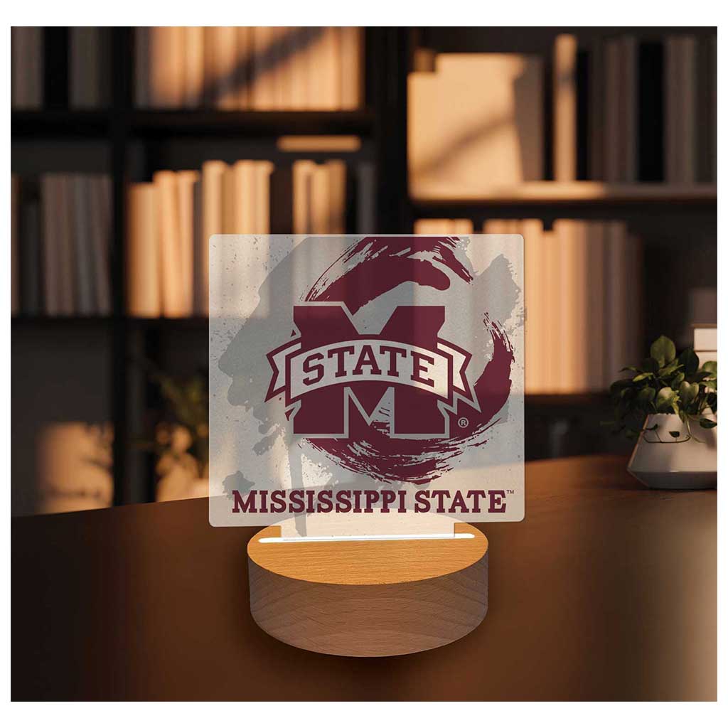 Paint Splash Acrylic Light Up Bundle Mississippi State Bulldogs