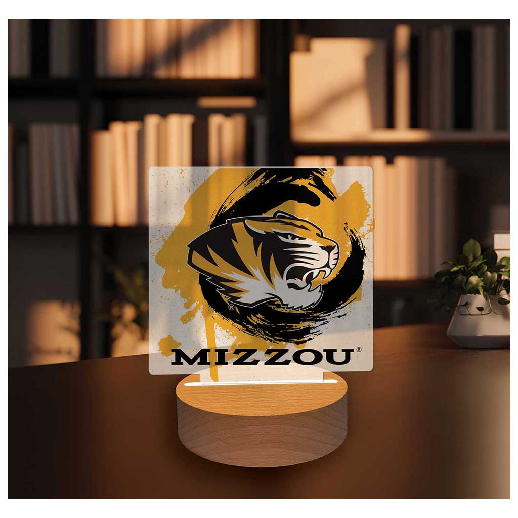 Paint Splash Acrylic Light Up Bundle Missouri Tigers